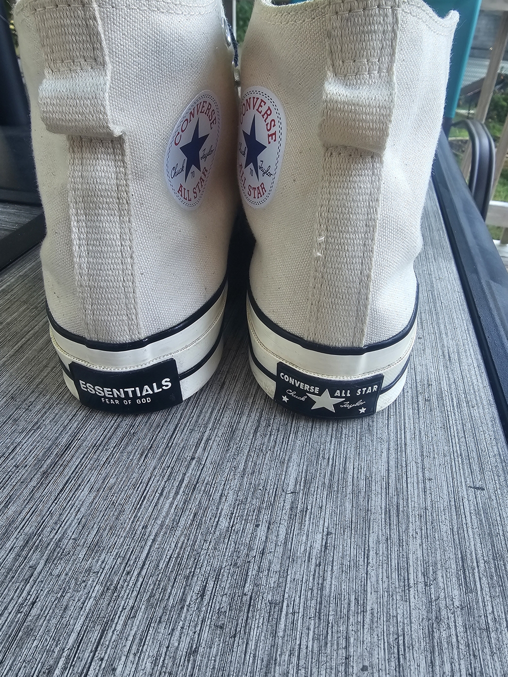 Converse x Fear of God Essentials Chuck 70 Hi Natural Ivory Size Men 7 /Womens 9 - Picture 11 of 14